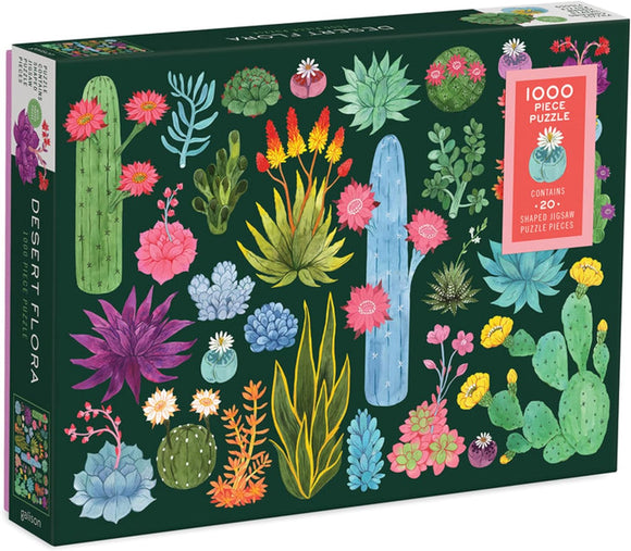 Desert Flora 1000 Piece Puzzle with Shaped Pieces