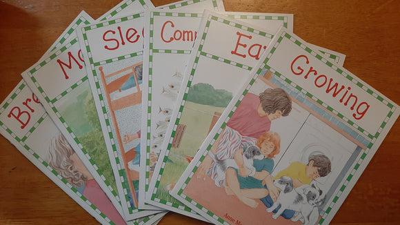 First Learning Library: Set of six books: Breathing, Communicating, Eating, Growing, Moving & Sleeping