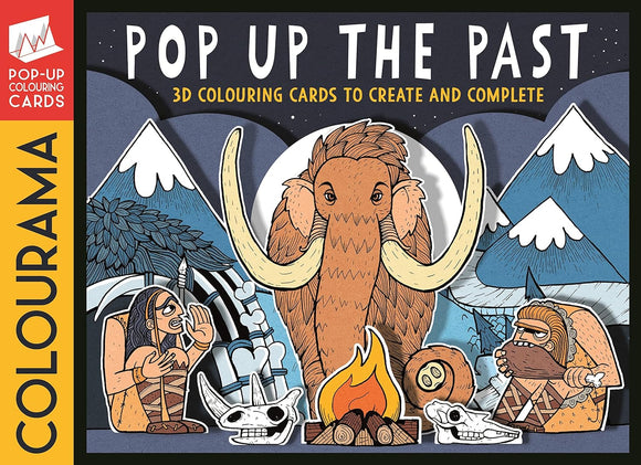 Pop Up the Past: 3D Colouring Cards to Create and Complete