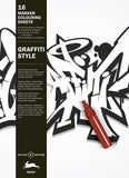 Graffiti Style Marker Colouring Sheets