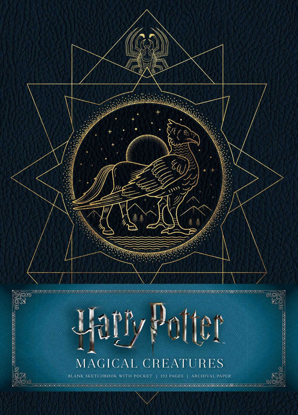 Harry Potter Magical Creatures Hardcover Blank Sketchbook