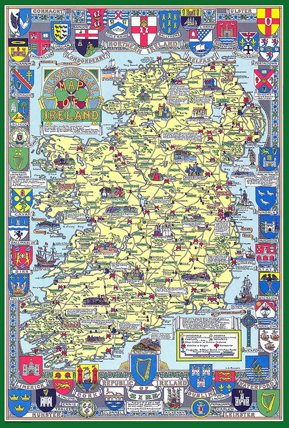 Historical Map of Ireland (Jigsaw Puzzle)