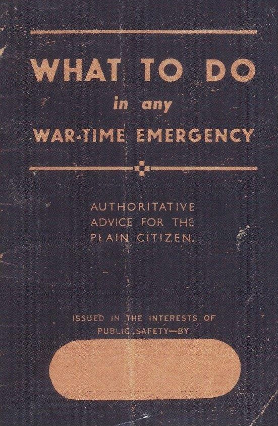 Memorabilia Packs - What To Do in any War-Time Emergency Booklet