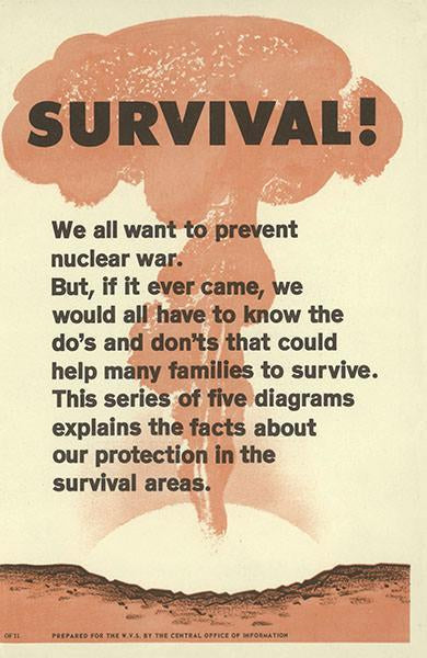 Survival! Nuclear War Information Replica Booklet